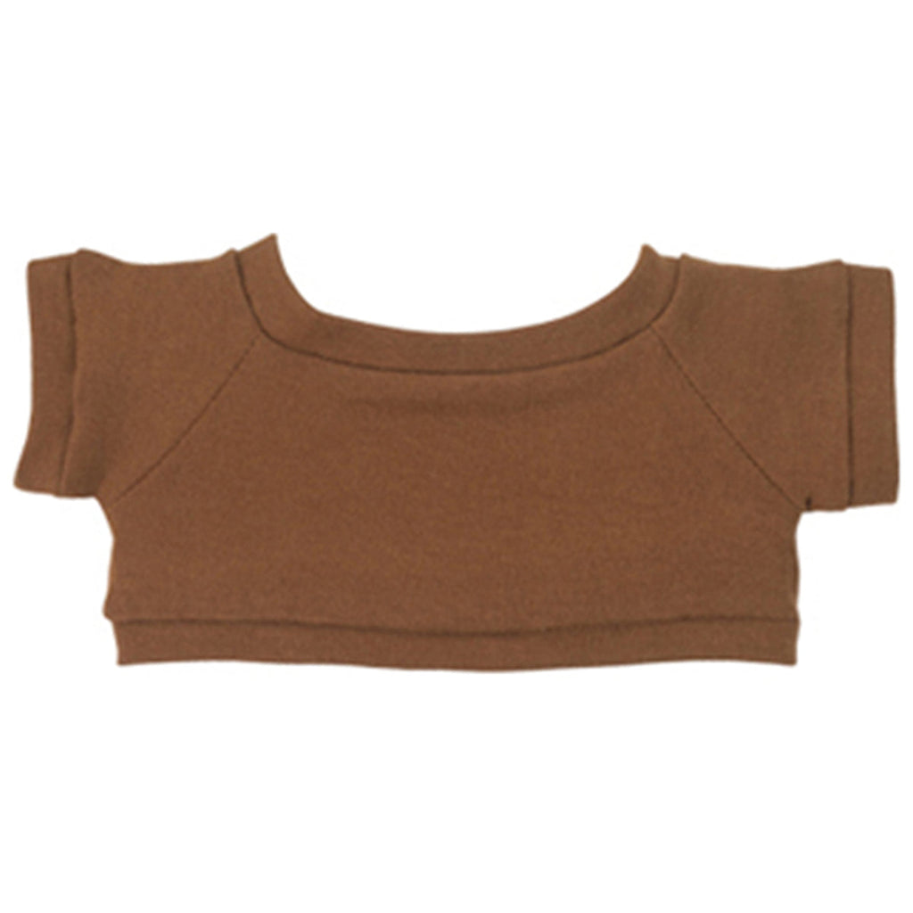 Hit 8 1/2" Big Paw Brown Bear with Brown T-Shirt