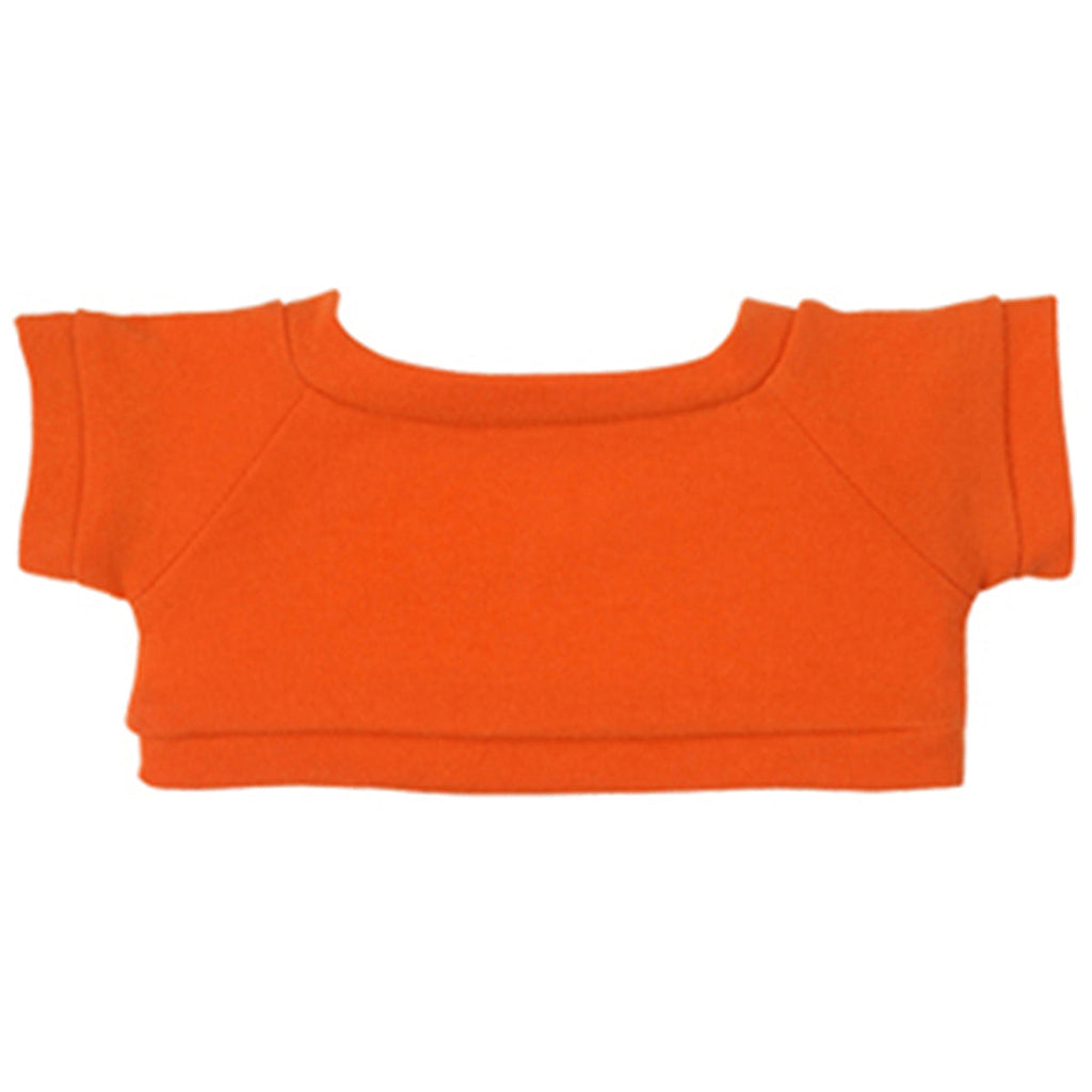 Hit 8 1/2" Big Paw White Bear with Orange T-Shirt