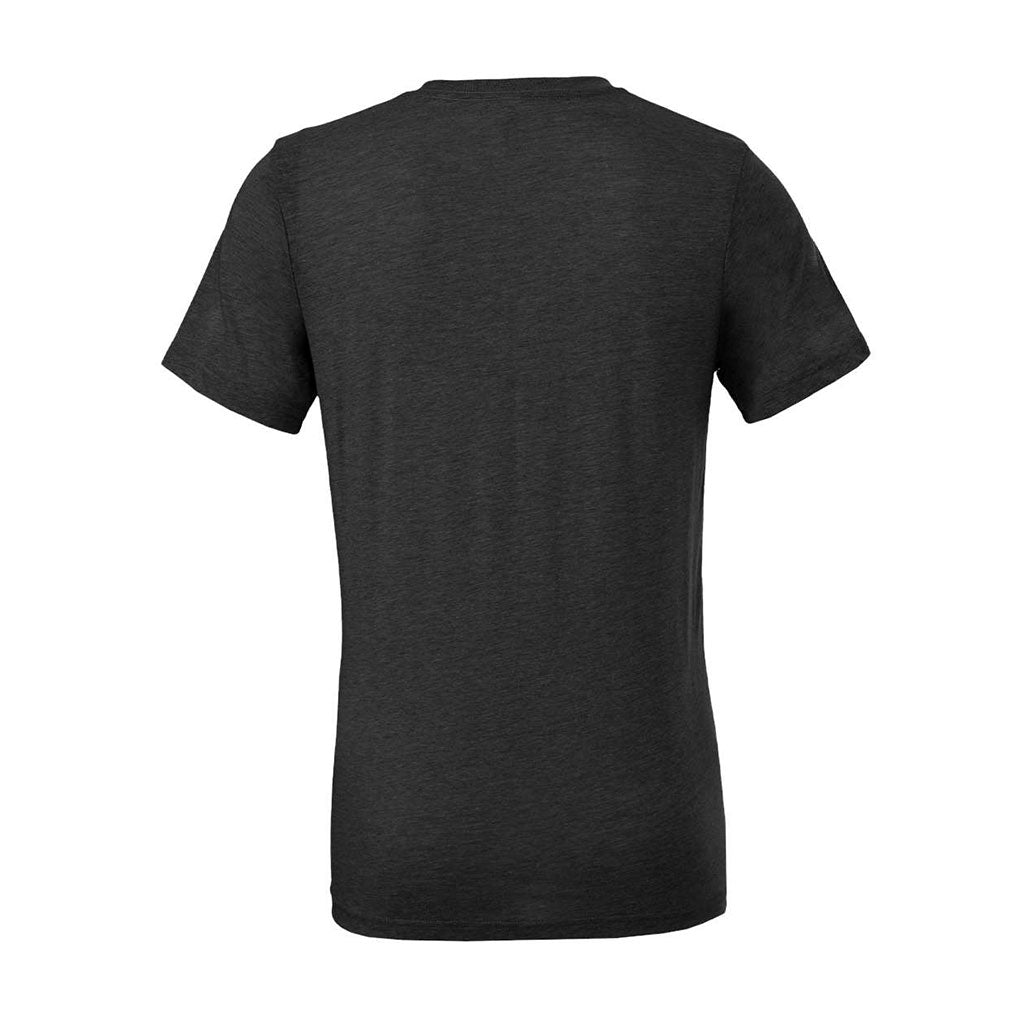 Bella + Canvas Unisex Solid Dark Grey Triblend Short-Sleeve T-Shirt