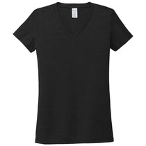 Allmade Women's Deep Black Tri-Blend V-Neck Tee