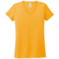 Allmade Women's Orange You Fancy Tri-Blend V-Neck Tee