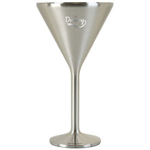 Snowfox Steel 8 oz. Double Wall Steel Stemmed Martini Glass