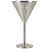 Snowfox Steel 8 oz. Double Wall Steel Stemmed Martini Glass