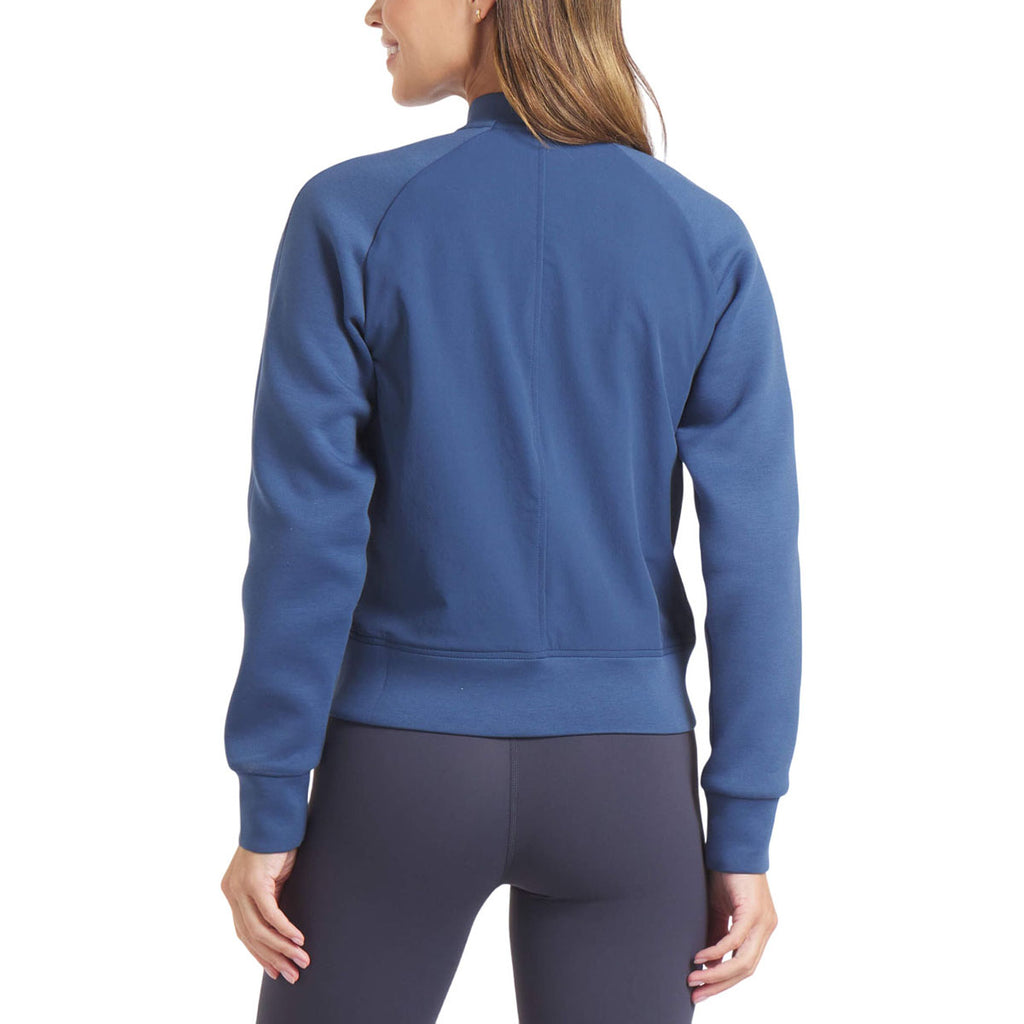 UNRL Women's Cavern Blue Jetset Bomber Jacket