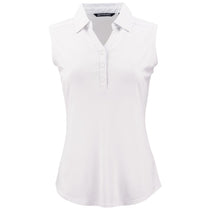 Cutter & Buck Women's White Forge Eco Stretch Recycled Sleeveless Polo