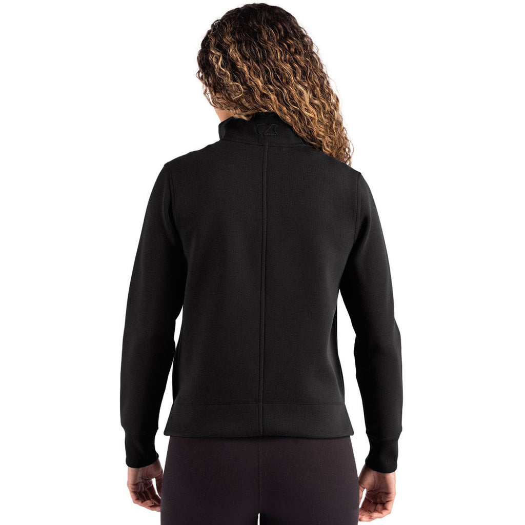 Cutter & Buck Women's Black Roam Epic Versatility Quarter Zip Pullover