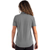 Cutter & Buck Women's Elemental Grey Advantage Refresh Epic Confidence Recycled Tri-Blend Pique Polo