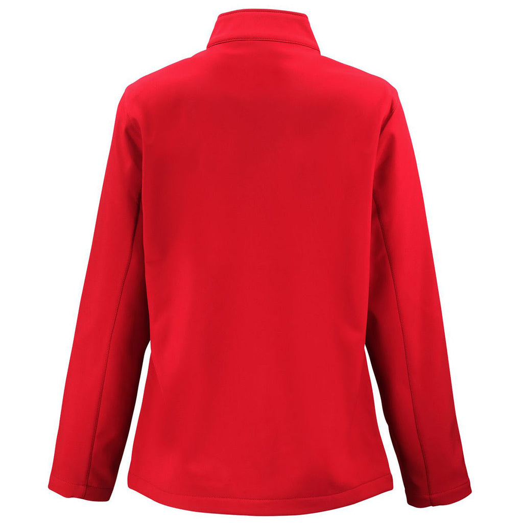 Clique Women's Red/Black Tempo Stretch Full Zip Softshell Jacket