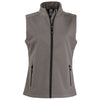 Clique Women's Pure Slate/Black Tempo Stretch Full Zip Softshell Vest