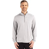 Cutter & Buck Men's Concrete Coastline Epic Comfort Recycled Quarter Zip