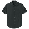 Mercer+Mettle Men's Deep Black Triangle Print Short Sleeve UV Capital Tech Shirt