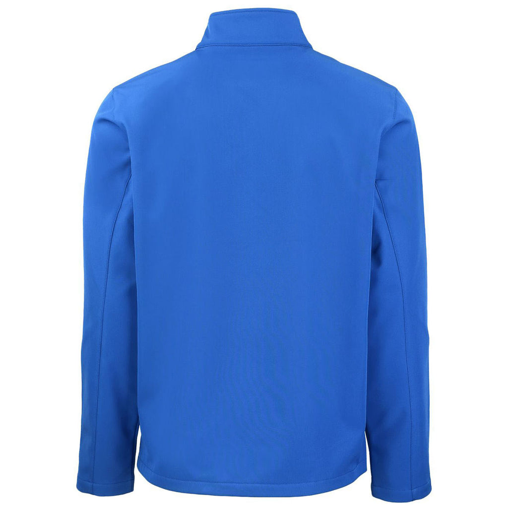 Clique Men's Royal Blue/Black Tempo Stretch Full Zip Softshell Jacket