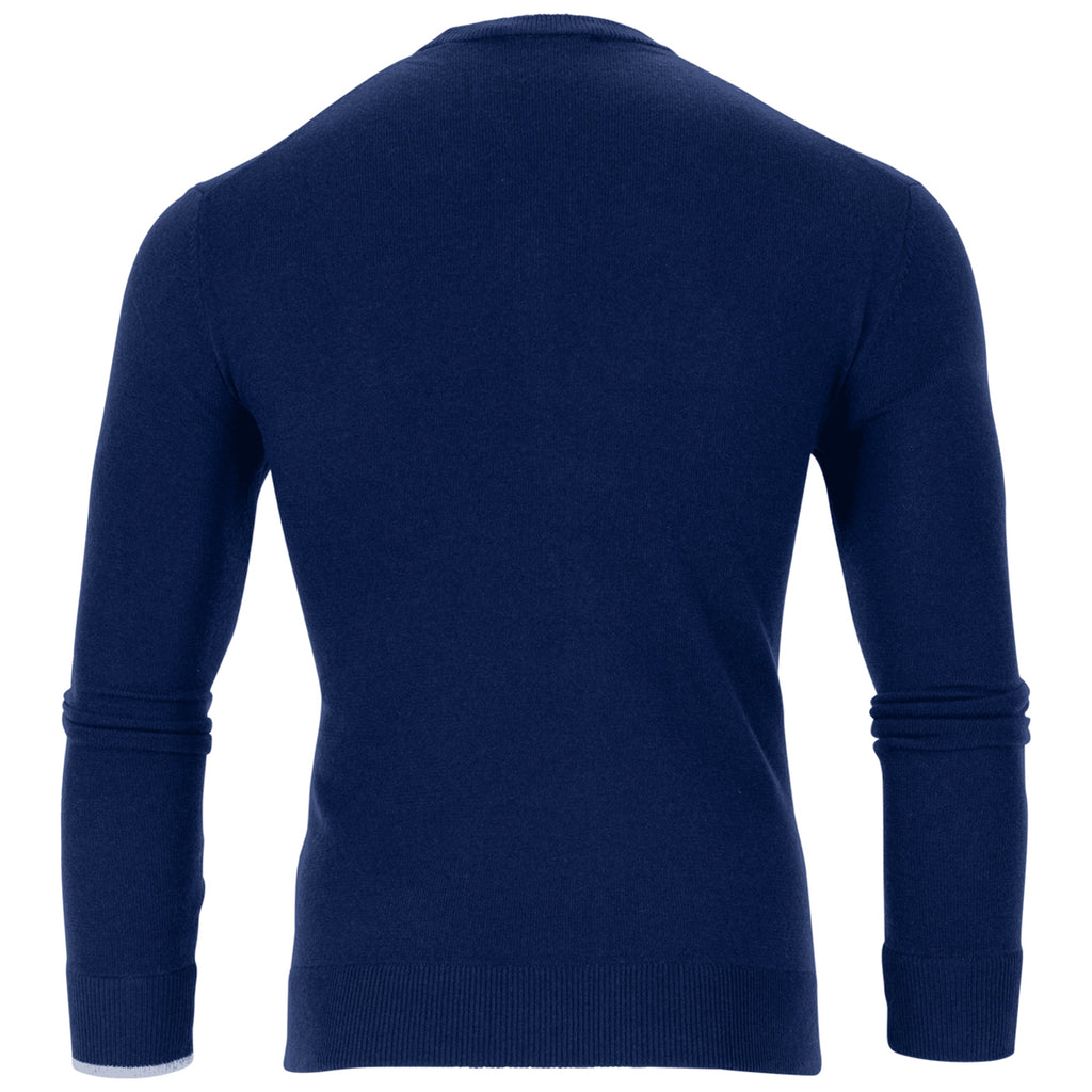 Greyson Men's Maltese Blue Tomahawk Cashmere Crewneck Sweater