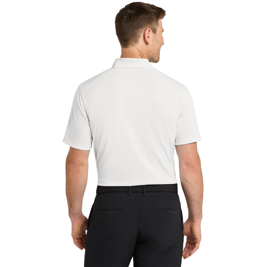 Nike Men's White Dri-FIT Micro Pique 2.0 Polo