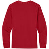 Next Level Youth Red Cotton Long Sleeve Tee