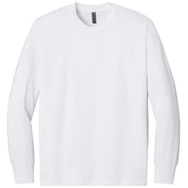 Next Level Men's White Heavyweight Long Sleeve Tee