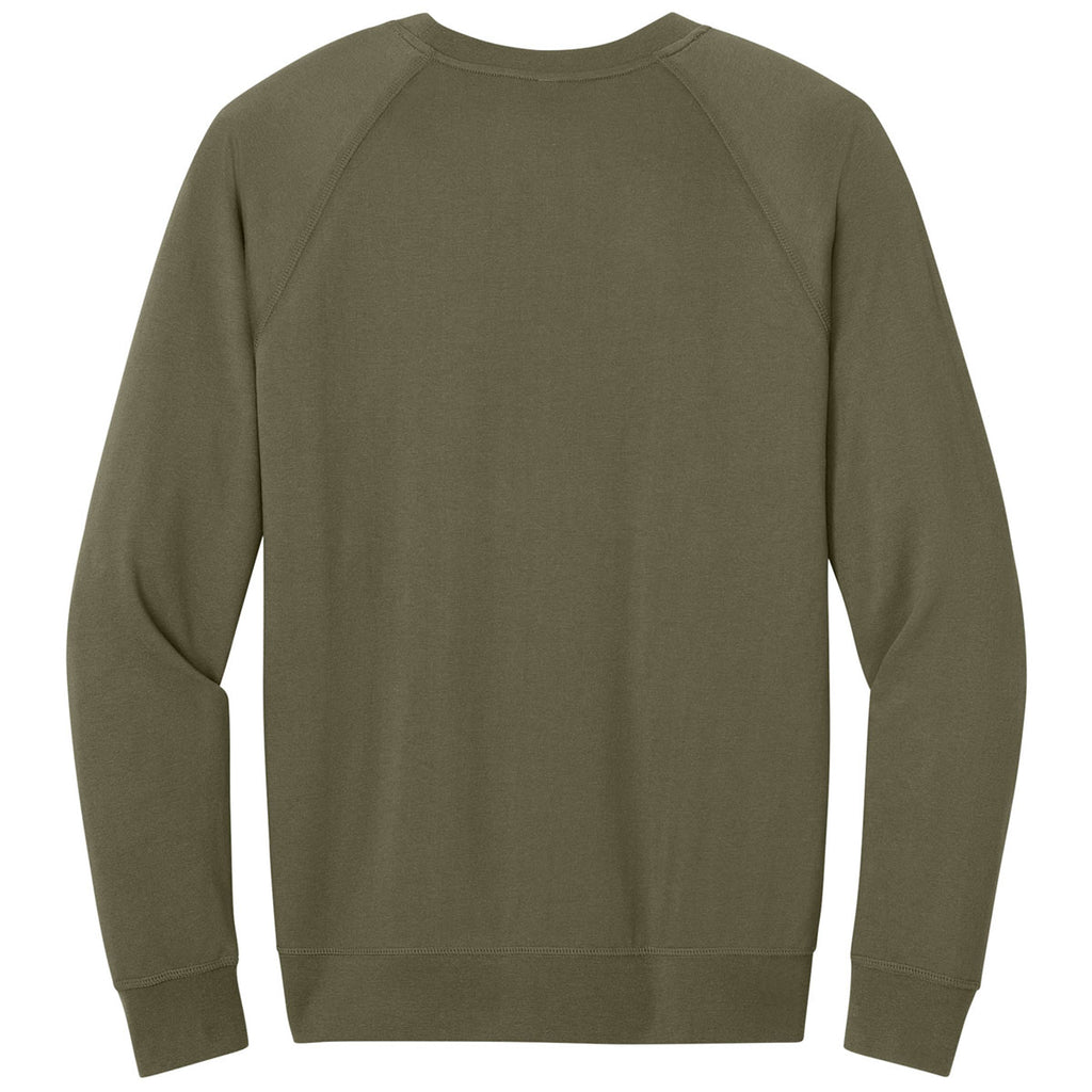 Next Level Men's Military Green Laguna Raglan Sweatshirt
