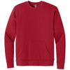 Next Level Men's Red Santa Barbara Pocket Sweatshirt