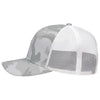 Sportsman White Camo/White Lo-Pro Mesh Back Trucker Fit Cap