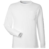 Vineyard Vines Unisex White Cap/Blue Blazer Long Sleeve Pocket T-Shirt