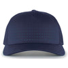 Pacific Headwear Navy/Teal Perforated 5-Panel Trucker Snap-Back Cap