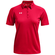 Under Armour Women's Red/White Tech Team Polo