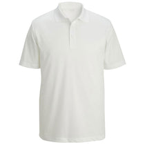 Edwards Men's White Mini-Pique Snag-Proof Polo