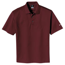 Nike Men's Burgundy Tech Basic Dri-FIT Short Sleeve Polo