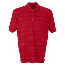Vansport Men's Sport Red Strata Textured Polo