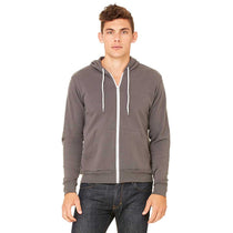 Bella + Canvas Unisex Asphalt Sponge Fleece Full-Zip Hoodie