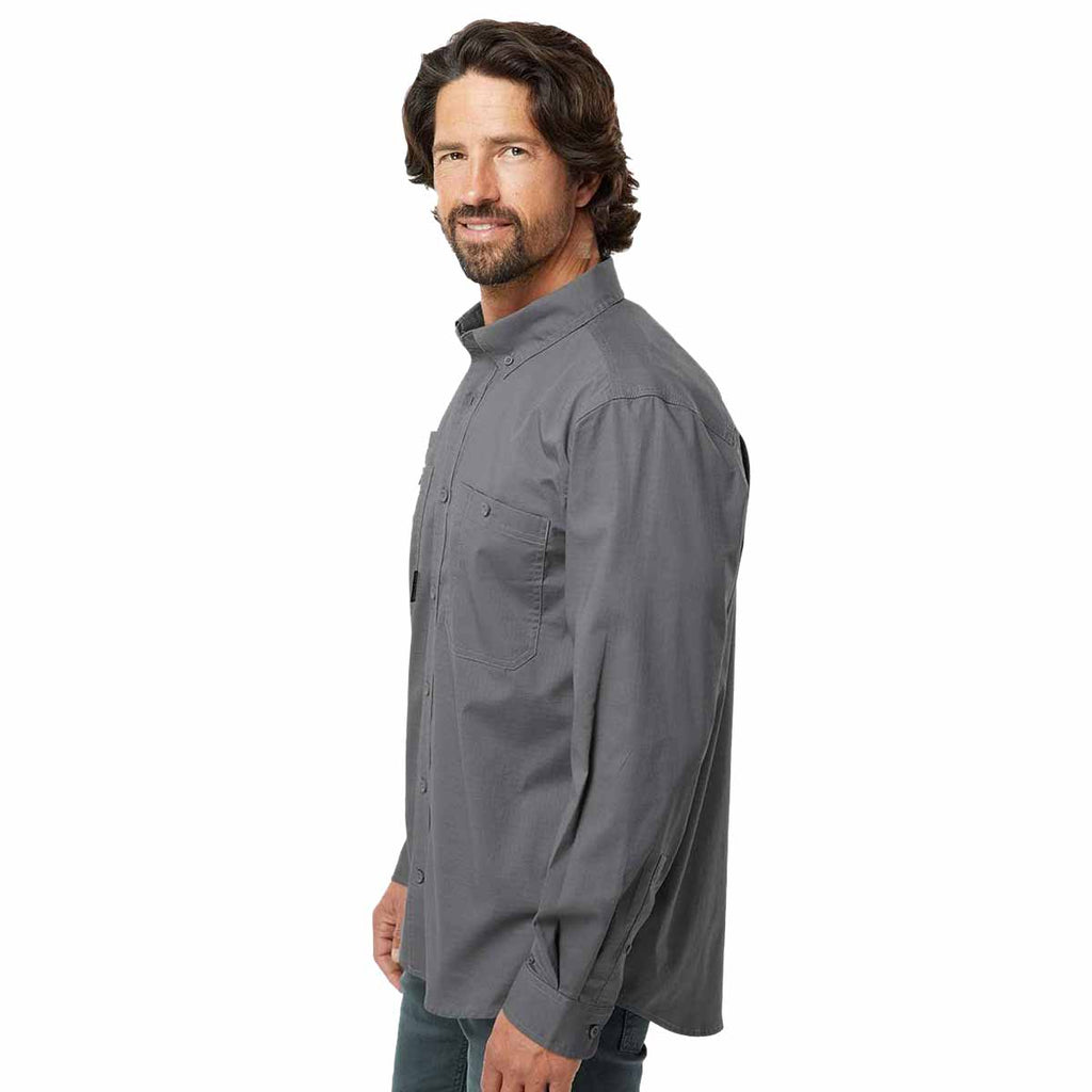 Dri Duck Men's Gunmetal Craftsman Woven Shirt