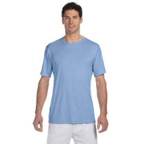 Hanes Men's Light Blue Cool DRI with FreshIQ T-Shirt