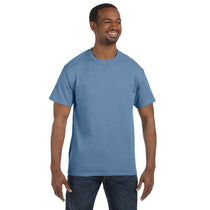 Hanes Unisex Stonewashed Blue Authentic T-Shirt