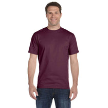Hanes Men's Maroon 5.2 oz. ComfortSoft Cotton T-Shirt