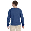 Jerzees Men's Vintage Heather Blue 8 Oz. Nublend Fleece Crew