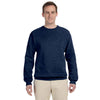 Jerzees Men's Vintage Heather Navy 8 Oz. Nublend Fleece Crew