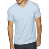 Next Level Men's Light Blue Premium Fitted Sueded V-Neck Tee