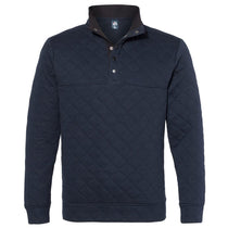 J. America Men's Navy Quilted Snap Pullover