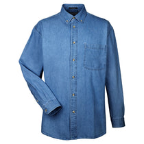 UltraClub Men's Indigo Cypress Denim with Pocket