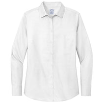 Brooks Brothers Women's White Wrinkle-Free Stretch Naildhead Shirt