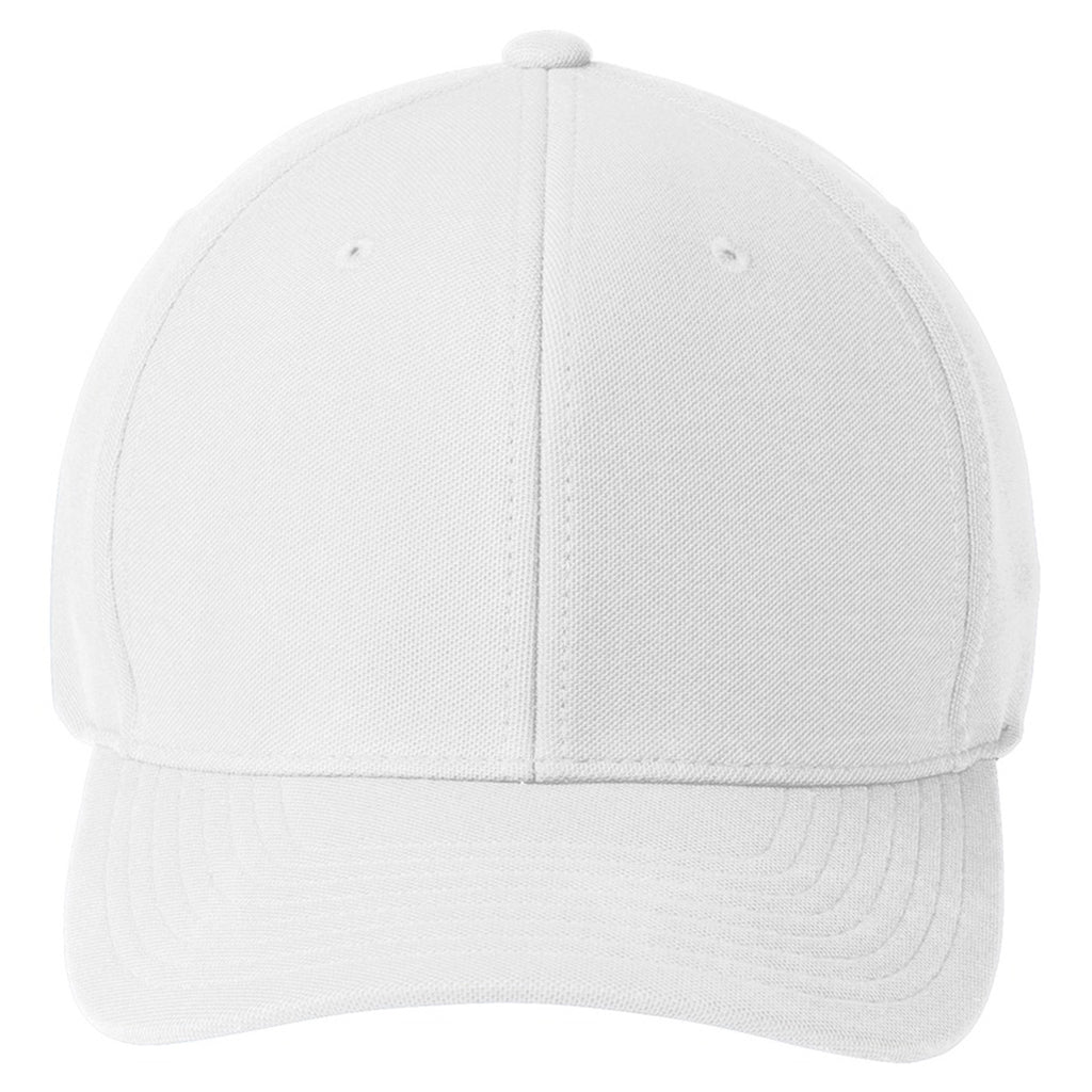 Port Authority White Flexfit One Ten Cool & Dry Mini Pique Cap