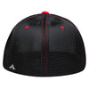 Pacific Headwear White/Black/Red Premium M2 Performance Trucker FlexFit Cap
