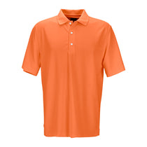 Greg Norman Men's Orange Play Dry Performance Mesh Polo