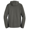 Port Authority Men's Grey Steel/Deep Black Active Hooded Soft Shell Jacket