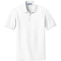 Port Authority Men's White Core Classic Pique Polo