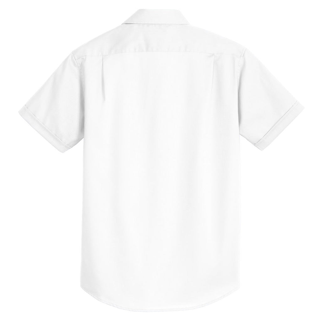 Port Authority Men's White Silk Touch Interlock Performance Polo