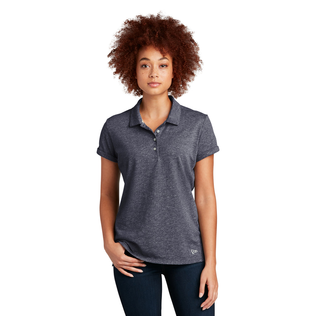 New Era Women's True Navy Twist Slub Polo