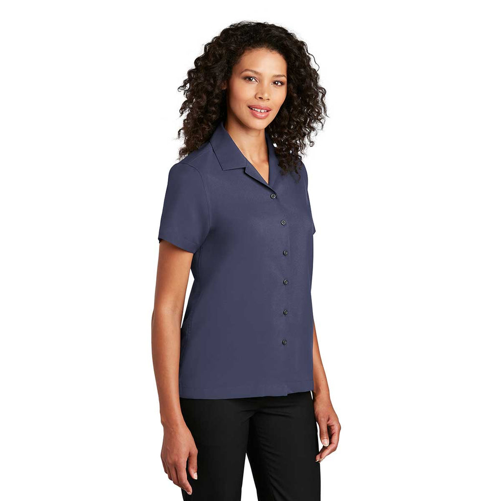Port Authority Women's True Navy Short Sleeve Performance Staff Shirt