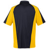 Harriton Men's Black/Sunray Yellow/Dark Charcoal Advantage Snag Protection Plus Colorblock Polo