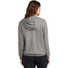 Nike Women's Charcoal Heather Club Fleece Sleeve Swoosh Full-Zip Hoodie
